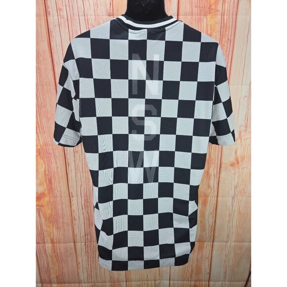 Nike Men's NSW Black Checkered Oversized T-Shirt Small - Picture 2 of 9